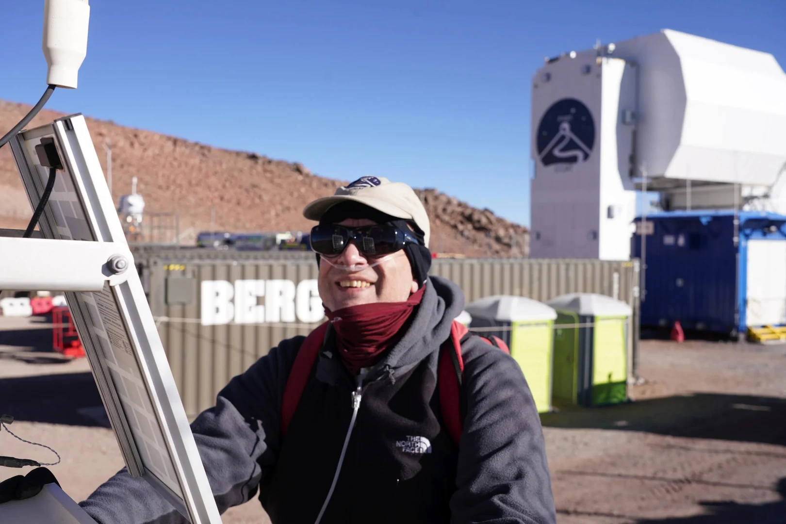 Reinhold Schaaf at the FYST Weatherstation